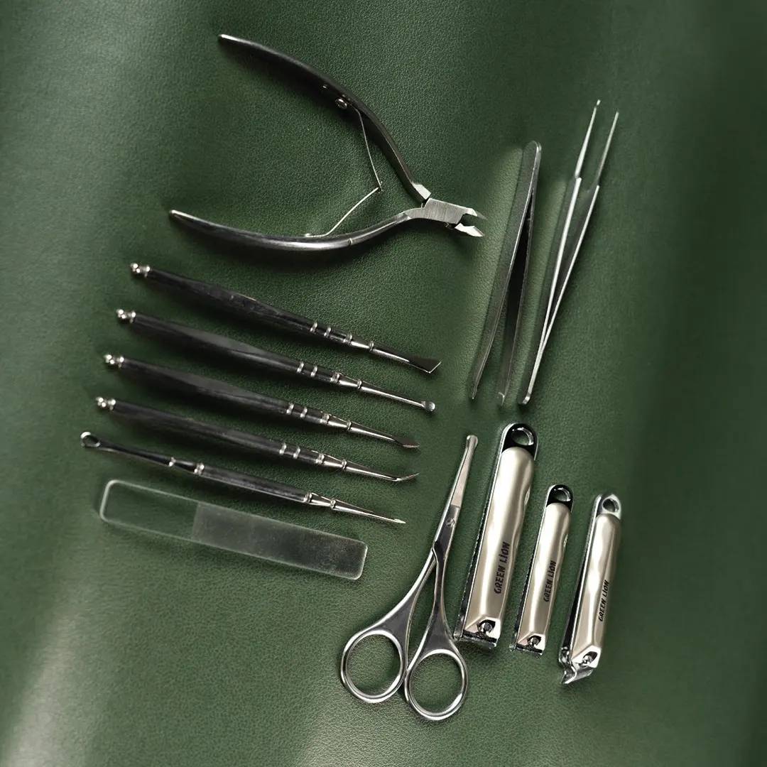 کیت مانیکور 13 کاره گرین لاین Green Lion 13in1 Manicure Kit 1086